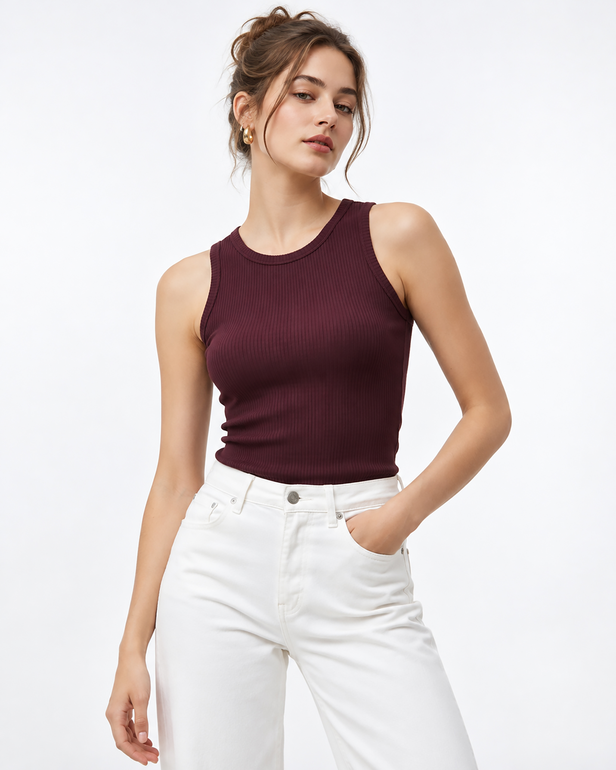 Women Solids Tank top