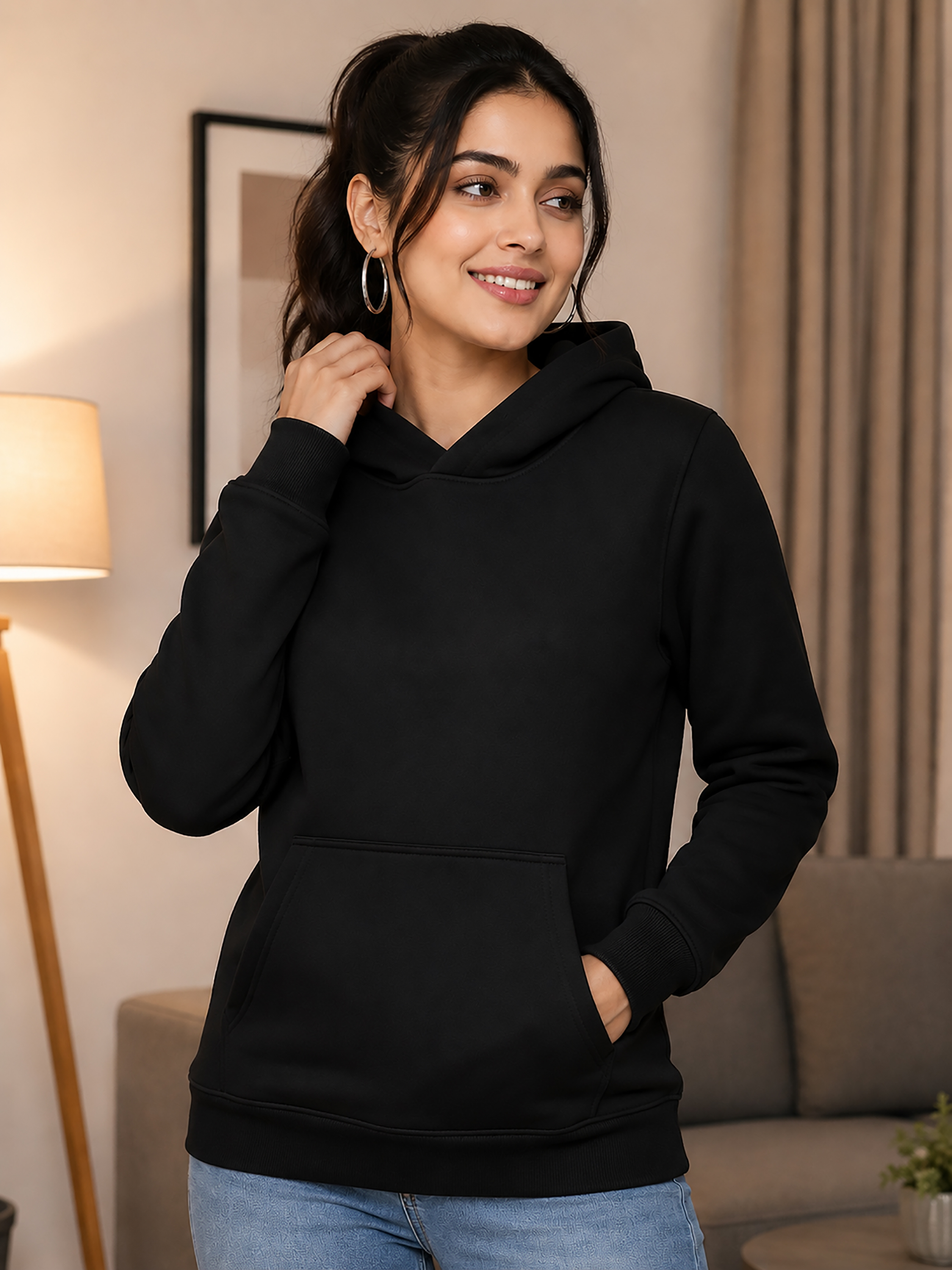 Women Solids Sweatshirt