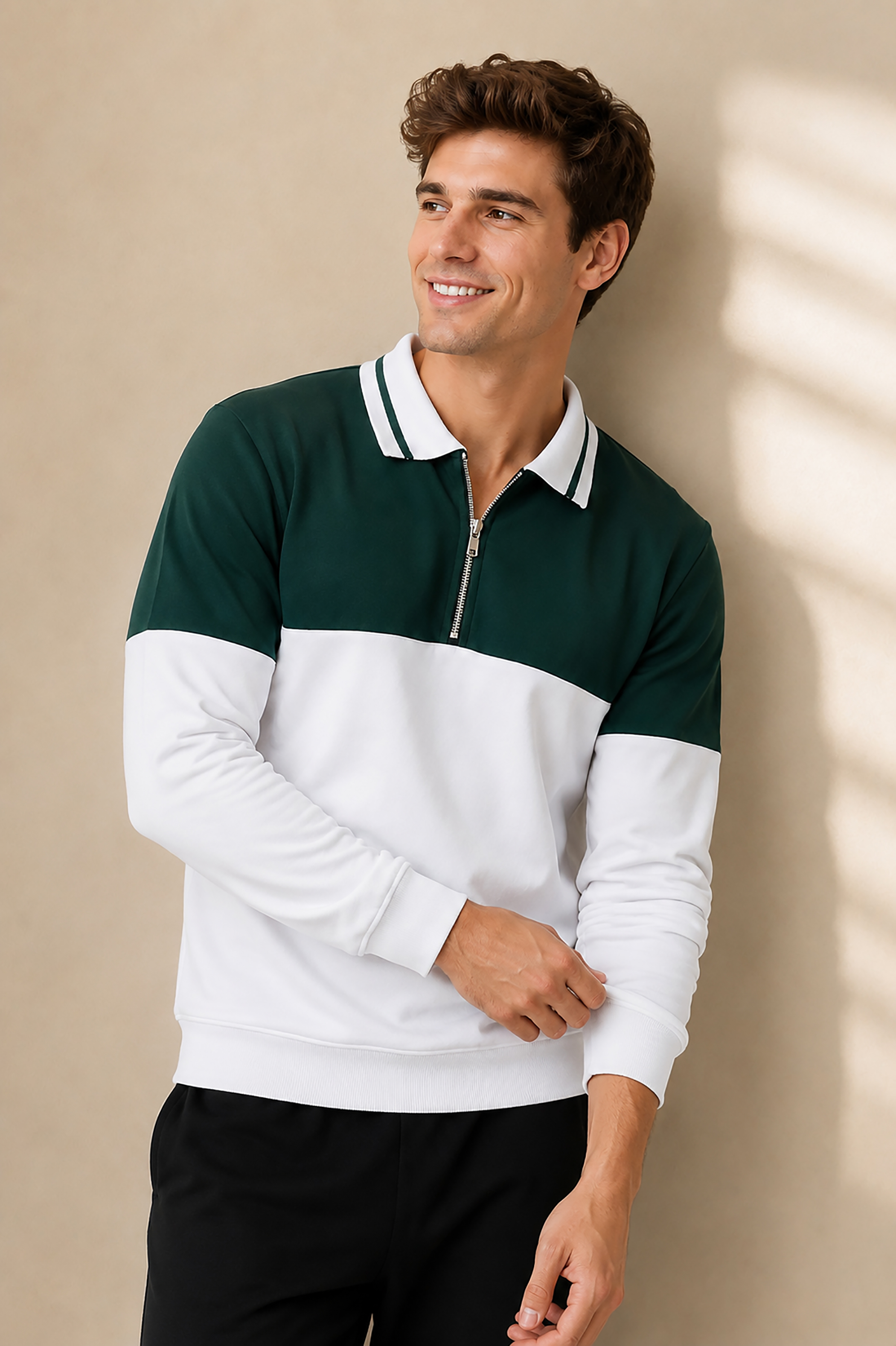Men Color Block Sweatshirt