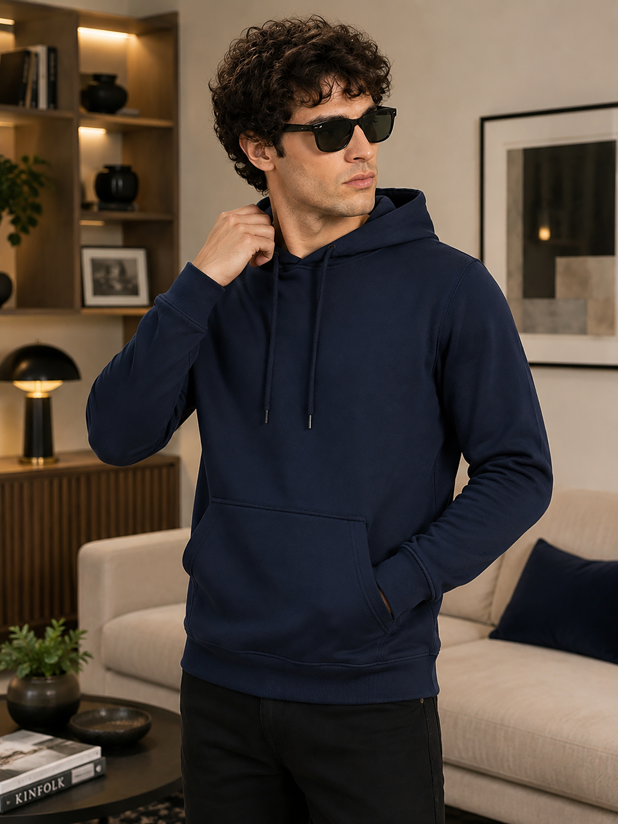 Men Solids Sweatshirt